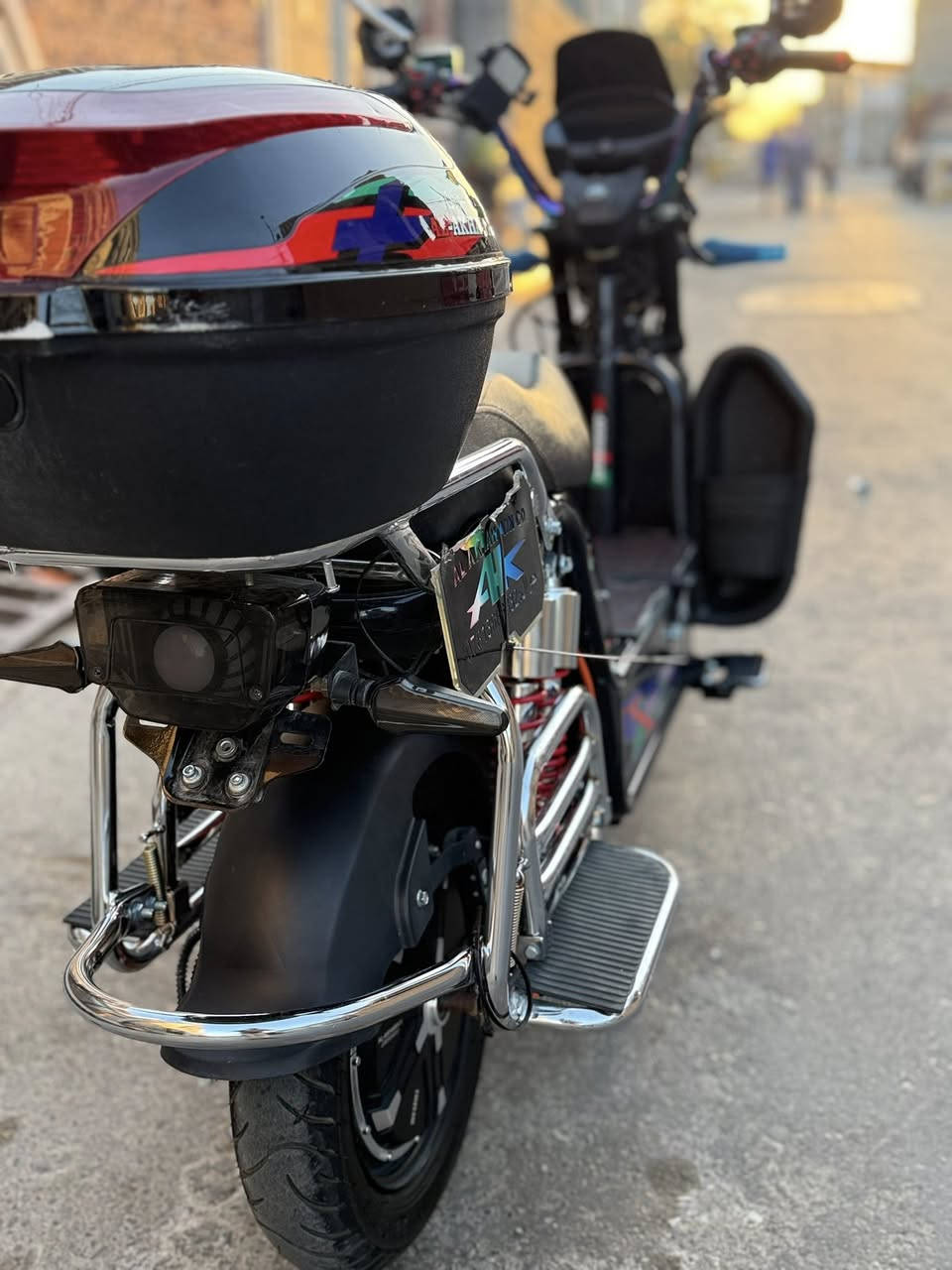 سلام عليكم للبيع ماطور شحن جبلي ٢٠٢٥ ((الأخوين)) بعده شركه فول نضافه مستعمل شي قليل فول بصمات سويجات ثنين تشغيل عن بعد مانع سرقه سماعات mb3 نشرات لايتات زنون عالي ناصي دبل إشاره بك لايت ألوان ((٦ باتري )) ٤ سرعات  السعر550قفل بي مجال بسيط جدا لاتصال   *********** (((مكان الفلوجه  ))))
