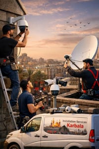 تنصيب كاميرات • صيانة كاميرات • صحن ستلايت