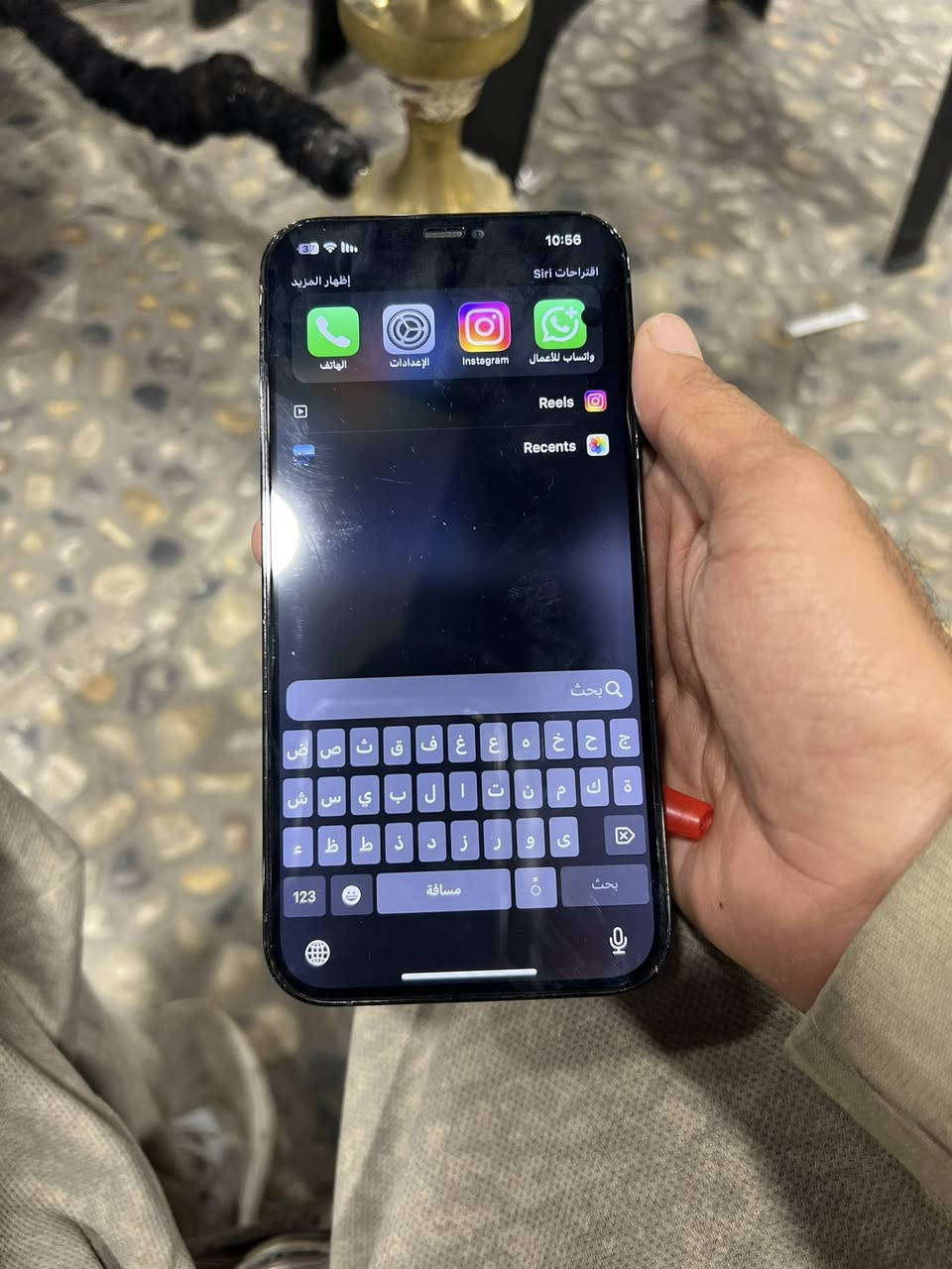 آيفون 12برو ماكس مبدل بطاريه ذ 256 السعر 350المكان بلديات ***********
