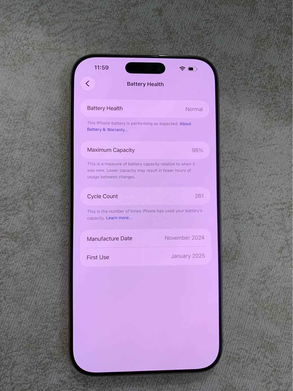 iphone 16 pro max 512 gb
ره نگه مه ر خو به كه روس گولد
ئيسيمه ئيسيمه كه ی ئيشناكات
به س ده توانى جوكه ر بكريد 
مدم نيه به زه مان 
پاترى ٩٨ بيلادى ٢٦١ شه حن كراوه 
به س كه ميك ورده شوختى هه يه 
نرخى ١,٦٥٠٠٠
وه يه ر شه حنى بيلادى جارى نه كراوه ته وه أربيل, العراق


**إذا كنت صاحب هذا الإعلان وتريد حذفه لأي سبب، رجاءا أرسل رسالة إلى الدعم الفني**