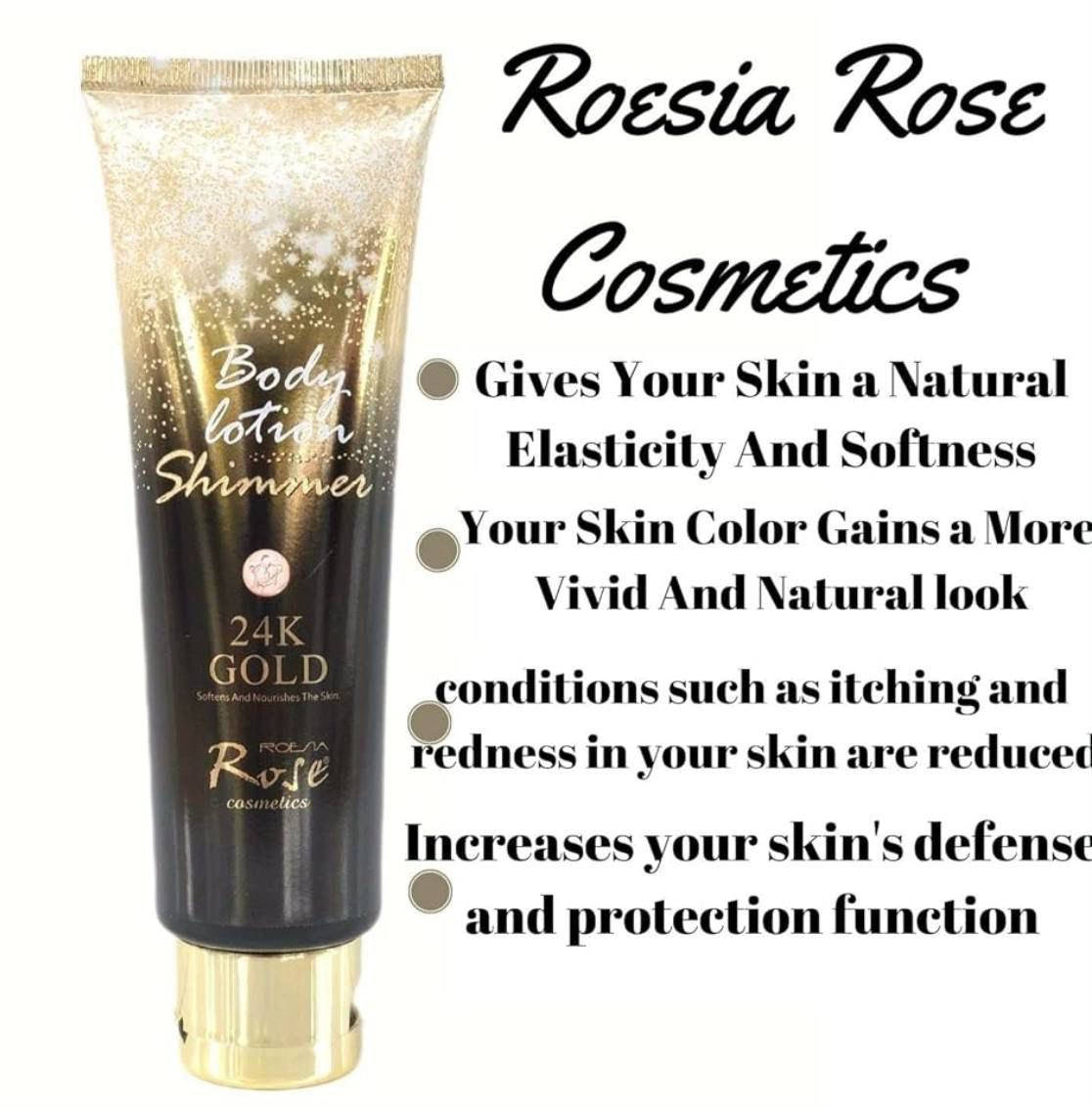 لوشن الجسم اللامع Karité 24K Gold هو منتج للعناية بالبشرة يوفر فوائد متعددة: 

ترطيب وتغذية البشرة: يساعد اللوشن على تنعيم وتغذية البشرة بعمق. 
لمسة لامعة (شيمر): يحتوي على جزيئات لامعة تمنح البشرة توهجًا وإشراقة جذابة. 
حماية: يساعد في الحماية من العوامل البيئية الضارة. 
ملمس ناعم: يترك البشرة ناعمة مخملية الملمس.

سعر القطعة 4 الاف💎
للحجز والاستفسار مراسلة الصفحة او مراسلة هذا الرقم 👇🏻 
*********** واتساب
🚘 متوفر خدمة توصيل لجميع محافظات العراق 🚘
