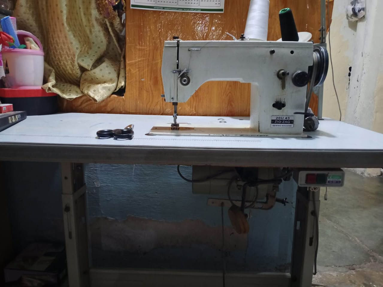 متاح مكينه خياطه حجم كبير فوول شغل ونظافه مال بيت سعرها 160 وبيها مجال للشراي اتصل او خاص *********** مكاني حي النصر كركوك, العراق
