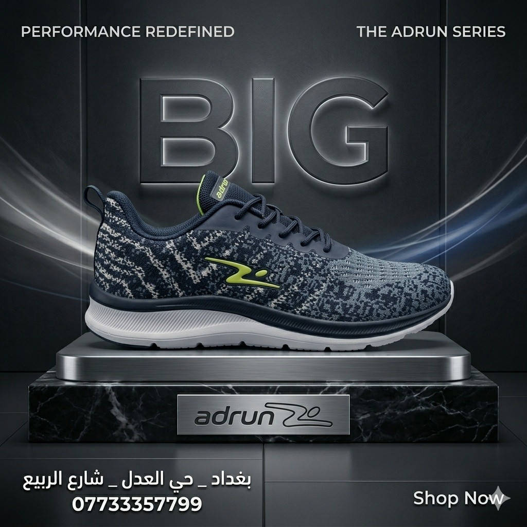 مع أحذية Adrun البرازيلية 👟
راحة استثنائية ✨
 خفة بالحركة ⚡
 وتصميم عصري يناسب كل يومك


**إذا كنت صاحب هذا الإعلان وتريد حذفه لأي سبب، رجاءا أرسل رسالة إلى الدعم الفني**