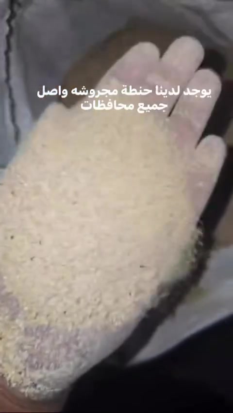 ‏يوجد لدينا حنطة مجروش  البيع واصل جميع محافظات ***********
