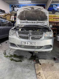 دوج كرفان  2018 تبديل حدادية امامي كامل   تبديل براد دهن  تيتانيوم  تب...