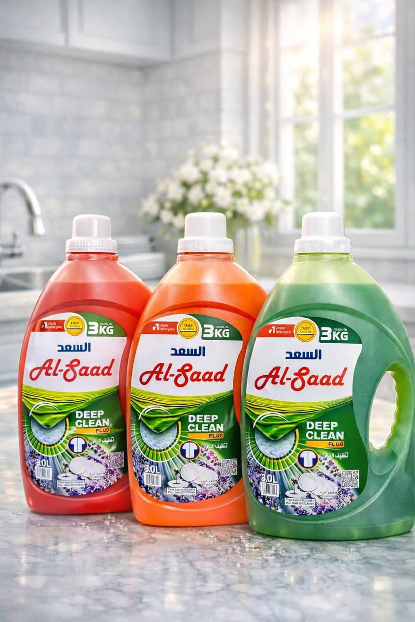 معمل منظفات فدك  ✨
يوفر لكم جميع أنواع المنظفات
 بجودة عالية وأسعار تنافسية 

🧴 سائل جلي (زاهي)
🧺 معطر ملابس
🧼 معطر أرضيات
🌸 معطر جو
⚪ قاصر (كلور)

✔ روائح ثابتة ومنعشة
✔ تركيز عالي
✔ البيع بالجملة فقط 

📞 للحجز والاستفسار: 
***********
***********
🚚 توصيل متوفر
