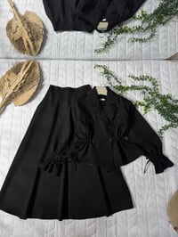 قميص وتنورة • دابل تركي مبطن • مقاسات ٤٠–٤٨