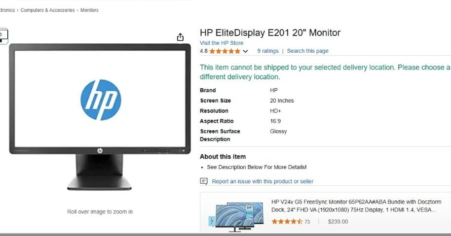 شاشة Hp حجم 20 نظافة عالية 75hz منفذ Display port كابلات الأصلية 50 وبيها مجال عنوان الموصل آيسر وتوصيل موجود


**إذا كنت صاحب هذا الإعلان وتريد حذفه لأي سبب، رجاءا أرسل رسالة إلى الدعم الفني**