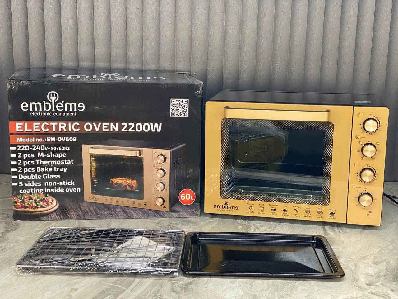 اوفن ماركه امبليوم 🌸.. لتر60 لتر دبل جامه😍😍  ..
بمواصفات عالية كلاتي ..
1-حجم كبير ما يناسب اكبر العوائل الكريمه ..
2- شوايه دجاج 🍗 دواره ستلس 
3-نظام التحكم بقوة الحراره بثرموستات عاليه الدقه ..
4-يحتوي عدد 2 صيينيه بالاضافه الي صيينيه البتزا المدوره  .. +سيبايه وماسكات 
5- نظام الاضاءه  
6-نظام المروحه المساعد لامثل  شواء .. وتوزيع الحراره داخل الفرن ..
7- الفرن بقوه 2500 واط حقيقه ..
توجد خدمه توصيل 
للحجز مراسله الصفحه او الاتصال
***********📞￼
