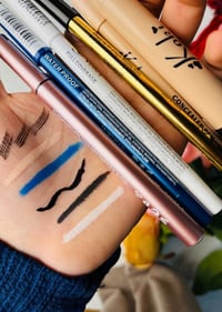 أقلام كوكي • كحل ثري دي حاجب • لاينر سواد فاحم