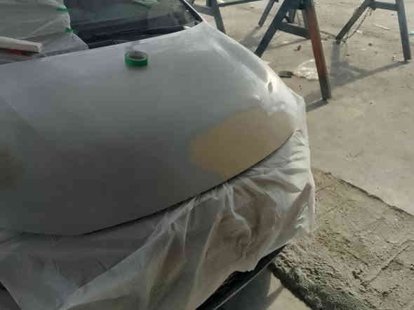 قبل وبعد صبغ بونيد+جامرلغ+دعاميه بماركه لدبير شرط ضمان سمكره صبغ وبوليش جميع انواع السيارات العنوان كركوك قرب المحافضه الجديده ***********
