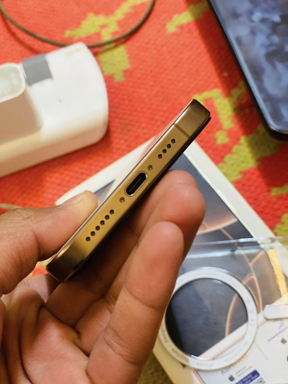 السلام عليكم
ايفون 16 برو ماكس
عربي شرق اوسط 
ذاكره ٢٥٦
بطاريه ٩٠
جهاز فول مفول شخط مابي
سعر ١٤٢٥
لون صحراوي كامل ملحقات

مكاني حصيبه شرقيه
استفسار خاص او اتصل 

***********
