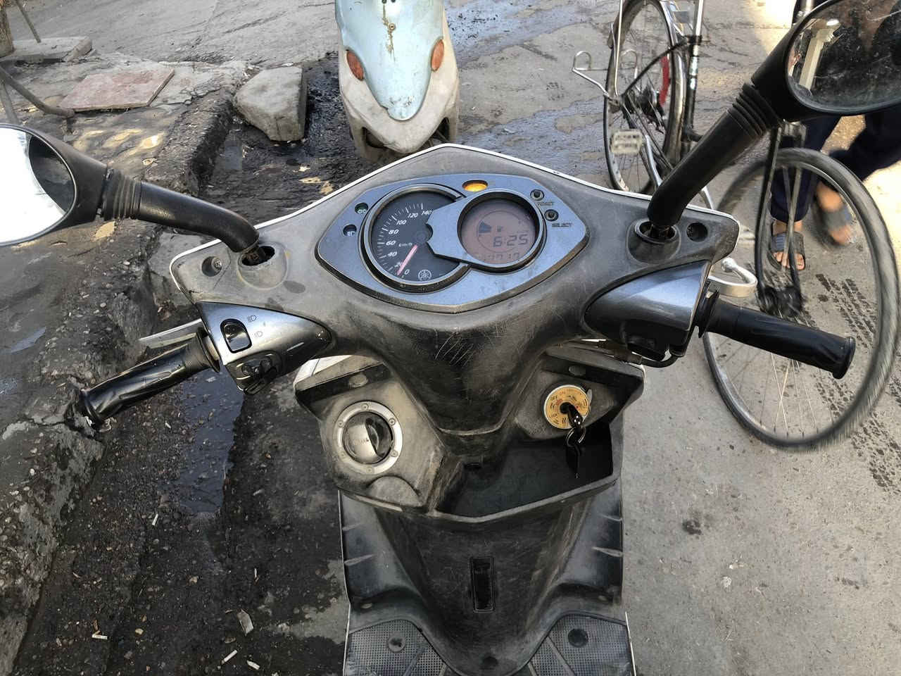 سكنس فحل ياباني اصلي خطين ستان حساس قبغ نفخ دراجه وسخه ممغسوله 
مكينه مكفوله لا نضوح ولا صوت ولا دخان ناعمه كلش 
كفرات بلاديه نضافتهن ٨٥ بل ١٠٠ 
كهربائيات كله شغاله منطول لطول حت الدشبول شغال بس فمجي كيلو متر مكطوع اما الباقي شغال 
دبلات تايرات لوك طسه ناعمه كلش 
قفل جنطه وقفل جوزه وقفل ستيرن 
سعر 650 الف بيهى مجال حك جيه بغداد كريعات استفسار اكثر اتصال ☎️ ***********
