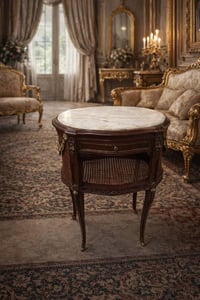 اتاجير فرنسي • برونز ورخام • ٧٥×٦٠×٤٣سم