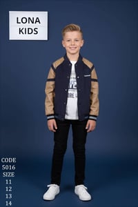 طقم جلد • بنطال جينز ليكرا • مقاسات ١١-١٤