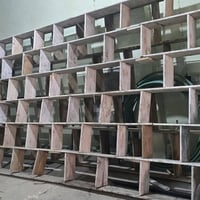 رفوف خشب • ٢ قطع • ٥م طول