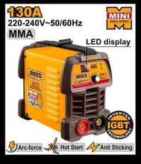 مكينة لحام ١٣٠ أمبير • استهلاك ٤ أمبير • توصيل لجميع المحافظات