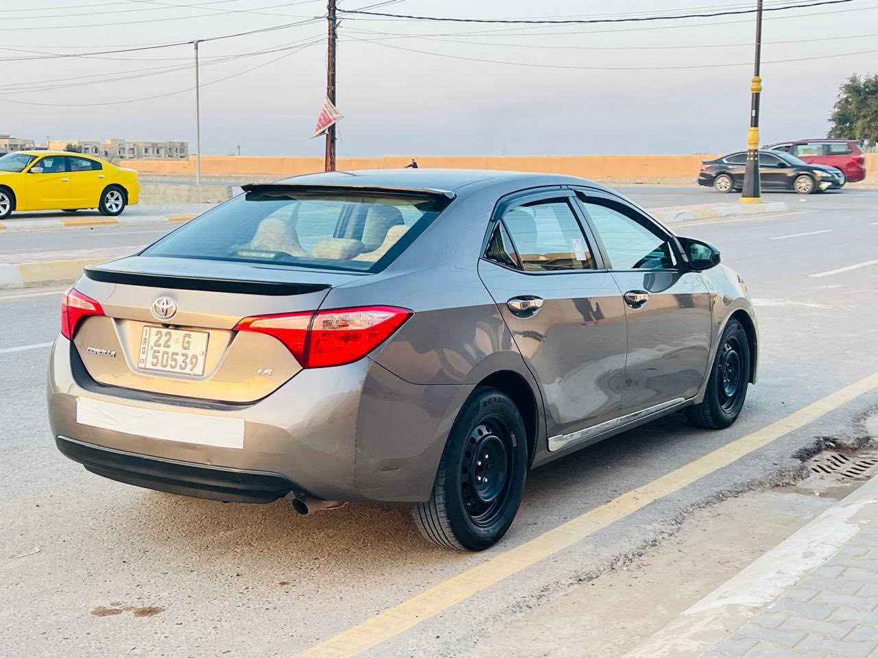 كورلا 2019 
مواصفات Le
رقم اربيل تحويل ثاني يوم 
السياره ضررها بنيد مبدل فقط 
وصار بيها طخه  بل جالملغ السكن تعديل 
السياره معروضه 138$وبيها مجال قليل
مكان السياره تكريت 
***********
