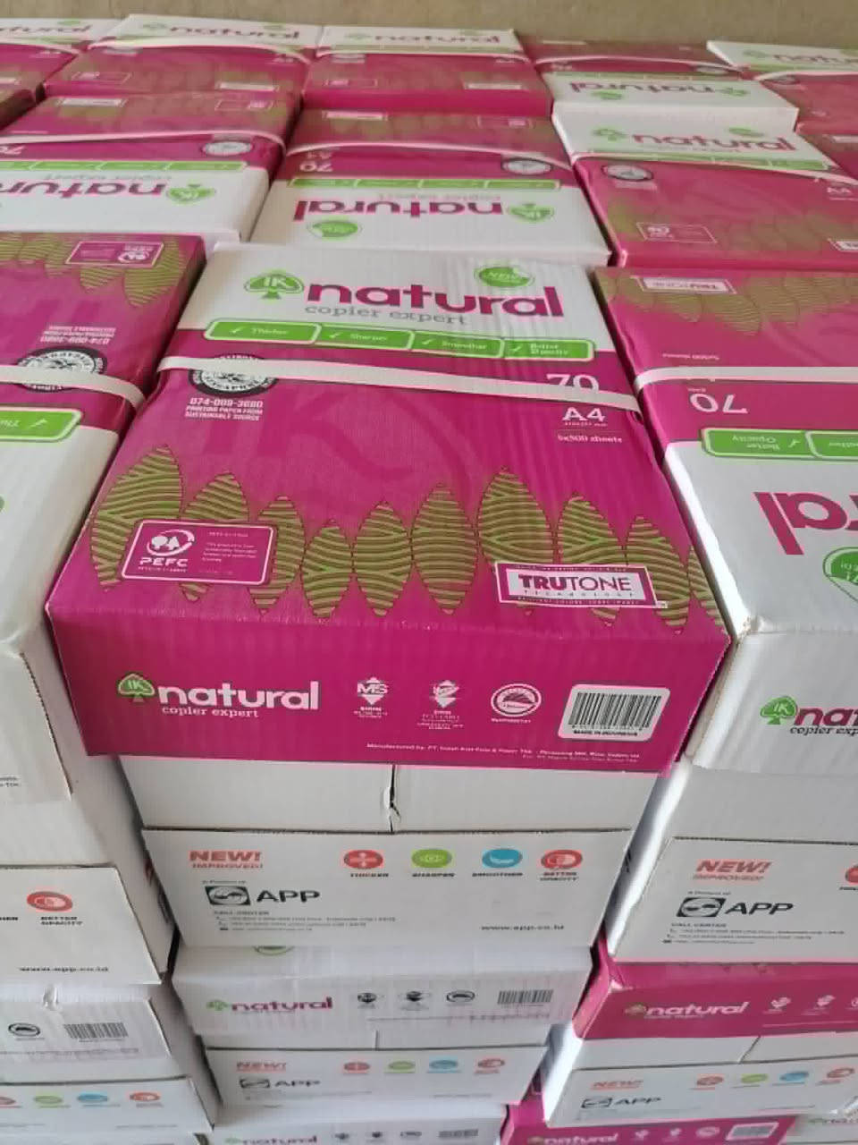 عرض 10 كارتون ورق ِA4  (50 بند ) واصل للباب

كوبي بيبر 70 السعر 210 الف 10 كارتون واصل

اندنوسي IK natural  70 g السعر 230 الف واصل 10 كارتون 

اندنوسي Ik natural  80 g السعر 250 الف واصل للباب 10 كارتون 

اقل طلب لهذه الاسعار مع التوصيل 10 كارتون 

للطلب مراسلة الصفحة او وتساب ***********
