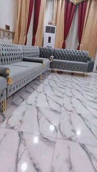ديوان ١٠ مقاعد • قماش قديفه • مع ٤ كوشات
