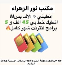 خط كفو • انترنت شهر • ٥ برامج مفتوحة