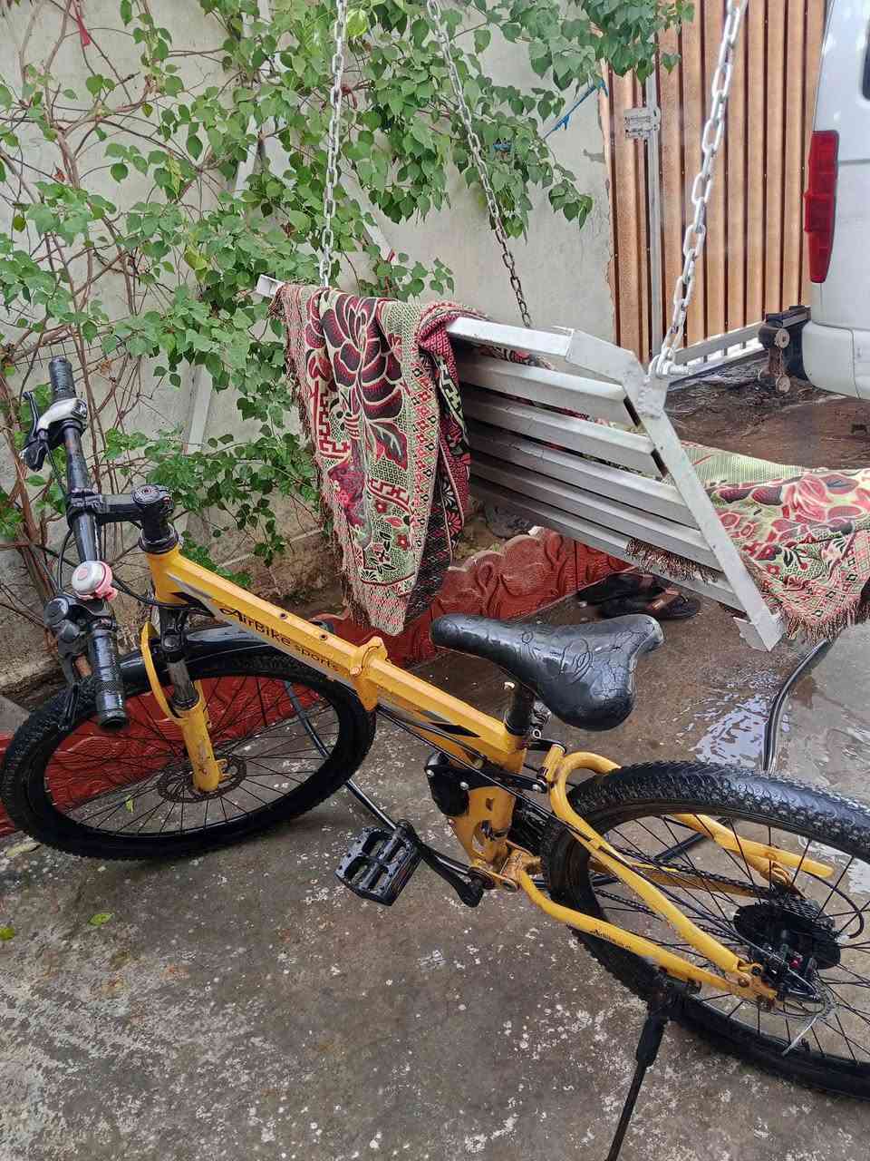 السلام عليكم بايسكل للبيع ماركه AirBikesports 
سعر50وبيه مجال المكان المهديه الثانيه الرقم***********
