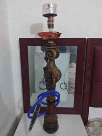 نركيله خشب مزغرفه تنفيس سعر 15 الف كامله + سماعات كبار استعمال يومين س...