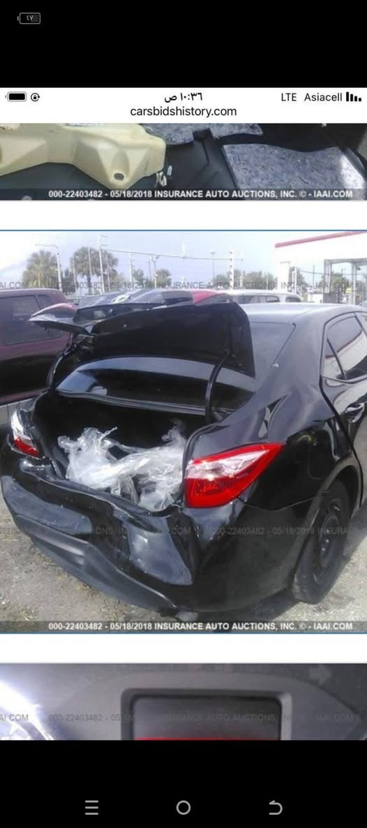 للبيع سيار رقم شمالي
تويوتا كورلا 2017 LE لونه اسود  وارد امريكي 
رقم اربيل وبأسمي شرط التحويل
محركه 1800 بلادي والكير والمحرك مكفولات 
تبريد تدفئه كله شغال
السياره حادثها خلفي   اهنا بلعراق مكانات تعديل بارد فقط رصعات  وصور الحادث مرفقه بالمنشور
ايرباكاته كله مكفوله وسليمه
مواصفات السياره Le المعروفه 
بيه رادار امامي شاشه وكامره بلادي كشن جك مثبت سرعه وتنبيه خروج عن المسار تحكمات ستيرن جام auto ولايتاته زينون ولايتاته auto لد نهاري 
السياره جاهزه وبدون مصرف
سعره 120 وبيه مجال بسيط
مكاني بغداد الطالبيه ***********
