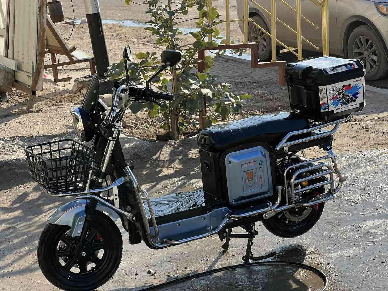 السلام عليكم
دراجة شحن جبلي ٢٠٢٥
٧ بطاريات مسطره 
الملف ٣٨٠٠
٤ سرعات 
مدة الاستخدام ٥ اشهر 
بطاريات مافاحصهن بس شحنه يخبل
بيه شلعه حلوه 
سرعته 99
لايتات نشرات ديجي مرتب
 ستاند ابو الكيبل
ماطور مرتب وعلى ايدي نظيف جداً
اخذته بمليون نقد 
سعره ٨٥٠ وبيه مجال للشراي 
متواجد اتصال وواتس ومكانه الفلوجه حي الشهداء 
***********
