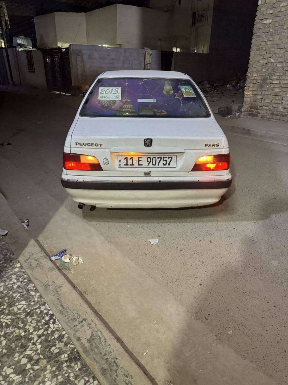 السلام عليكم بيجو بارص للبيع موديل 2013 رقم بغداد السنوية2030 مشروع وطني  للاستفسار ***********
