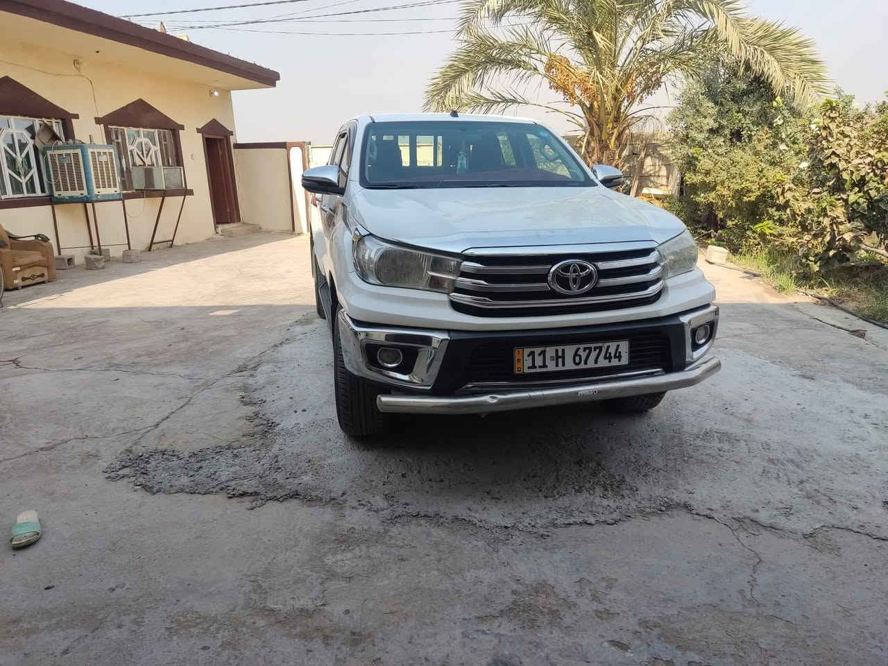تويوتا هايلوكس للبيع موديل 2019 ساز الاصل كير اوتوماتيك رقم بغداد انكليزي بسمي تحويل ثاني يوم سنويه لل2030 سياره نظيفه ما تصرف عليها دينار بيها بارد بالجاملوغ وبراغي مفتوحه ومعدل راس الجاملوغ عالبارد وبيها راس البنيد معدل عالبارد بدون صبغ بدون تبديل والبنيد بي برغي واحد مفتوح من اصل اربع براغي والسونار مرفوق تدفئه تبريد محرك كير اكسل مكفولات المكان ديالى الخالص الشراي يتصل ويدلل السعر 265 وبيها مجال رجأئا اقرء التفاصيل وخابرني ***********
