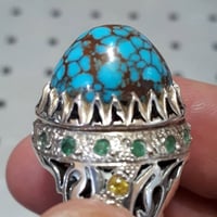 نيشابوري • عنكبوتي • مرصع بالياقوت