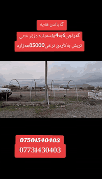 بەیتی 6م درێژ4م پان220سم بەرز بۆفرۆشتن نرخی85000هەزارە بەجوملەش هەیە گەیاندنیش هەیە ناونیشان چوارقوڕنە گوندی گرجان سەردووسایدی گشتی کۆگای ڕێباز تۆربەی  ژم***********ژم***********
