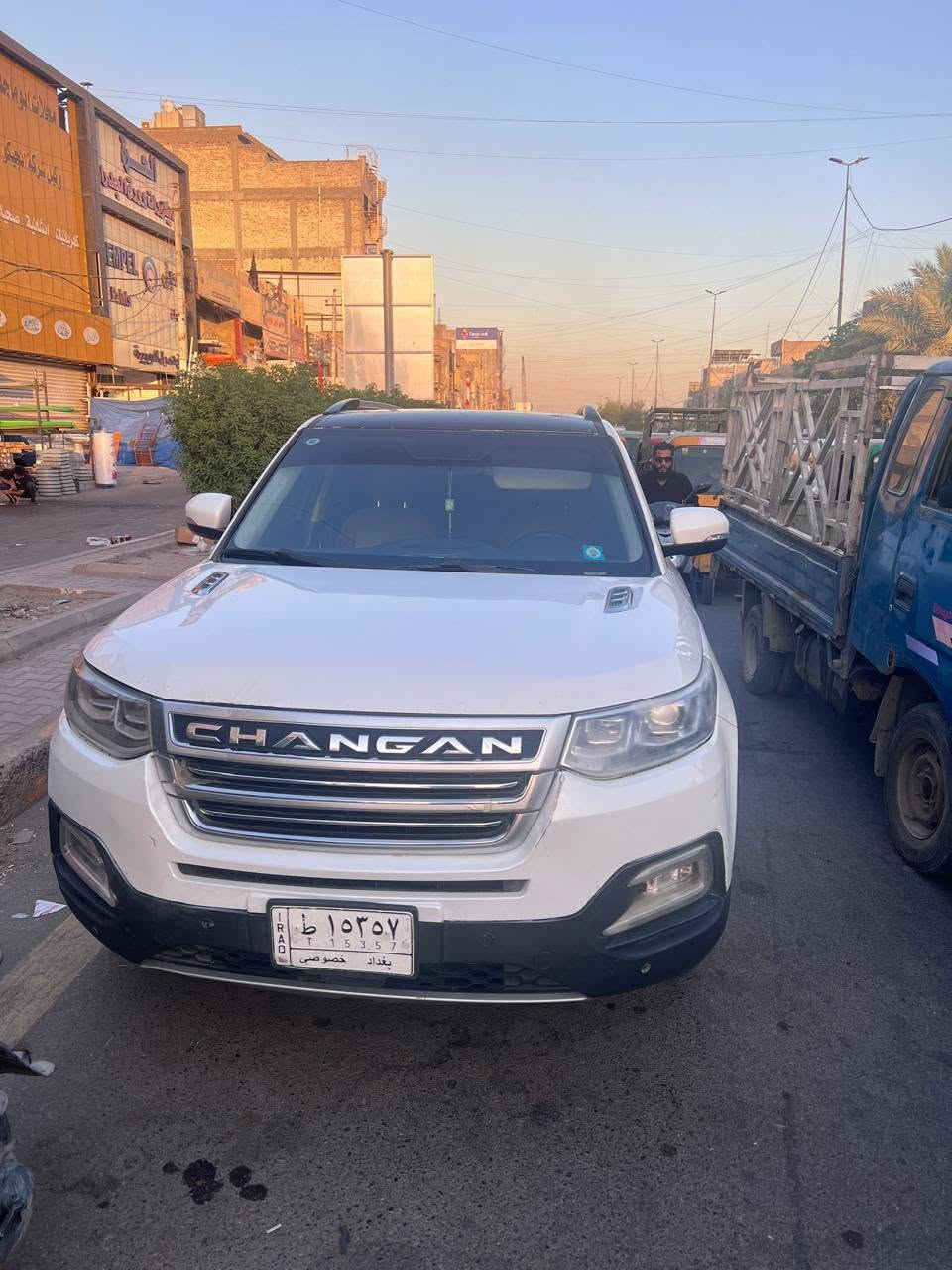 شانجان cs95
موديل 2019
محرك 2000 تيربو 
سلايد روف - مري شفط - تبريد 3 قطع 
كشن كهربائي تحكم ستيرن جهتين
الضرر تعمير جاملغ ايسر امامي 
باقي الخدوش موضحه بالصور 
السعر 98 ومجال قليل
استفسار علا رقم ***********
