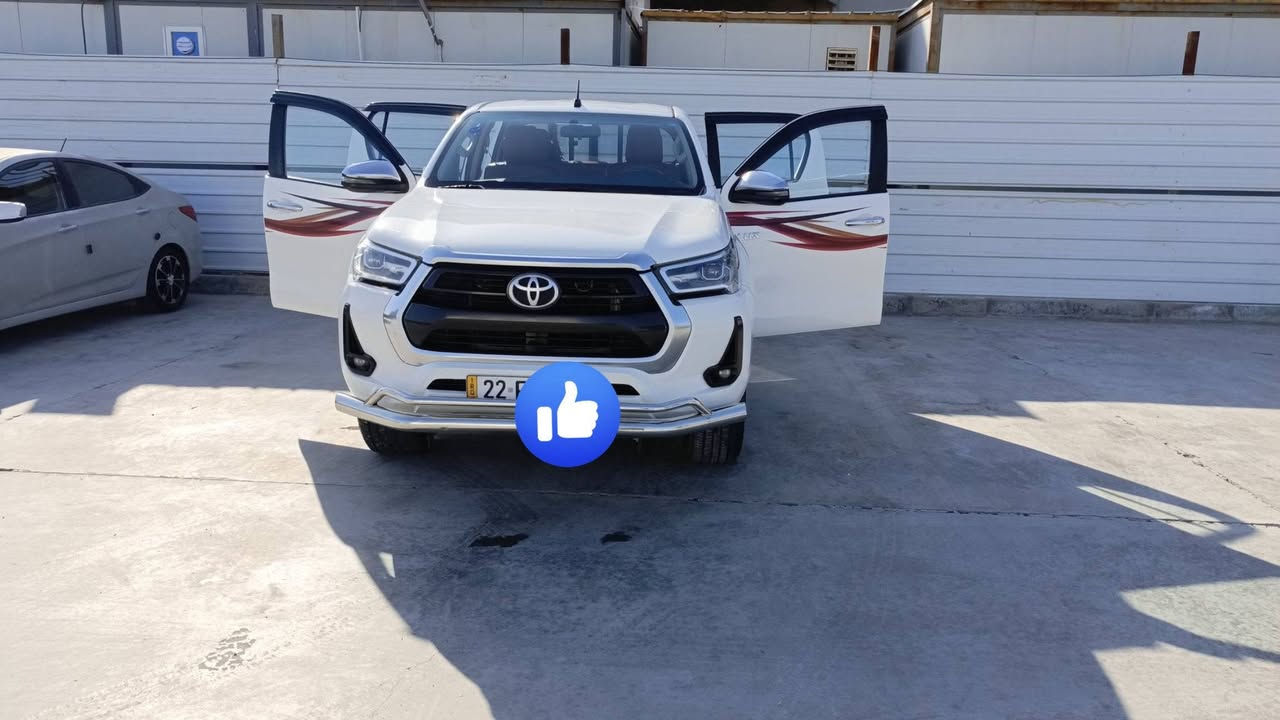 سلام عليكم
تويوتا هايلوكس2022
المواصفات خليجي
الفئهDouble cab4×4
كفاله بدون صبغ ما عده رصعه جوه قبغ البانزين 
كير اوتماتيك
محرك 4سلندر2700
ماشيه155,000كم
بانزين
اللون ابيض لوحه اربيل حمل 
المقعد جلد 
5 راكب
المواصفات
1_الكامير الخلفيه
2_التحكم على المنحدرات
3_نوافذ كهربائية 
4_شاشه لمس
5_المصابيح الاماميه ليد
6_مانع الانزلاق
7_4×4
8_جرص تجاوز السرعة 
9_كشافات ضباب
10_تبريد خلفي
11_ABS
السعر 315
الاستفسار اتصل على رقم الهاتف 
***********
