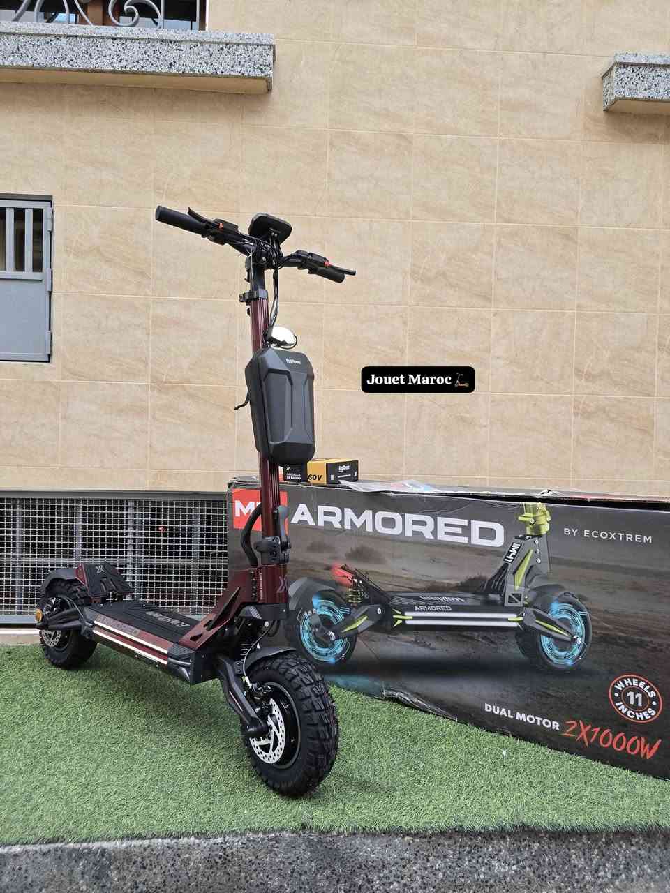 ⚡️ M41 ARMORED DOUBLE MOTEUR ✨️
✔️ Puissance nominale : 2 × 1000W
✔️ Puissance maximale : 2 × 2000W
✔️ Puissance totale : 4000W
✔️ Batterie lithium
✔️ Batterie 60V 24AH
✔️ Charge max 150 kg
✔️ Démarrage par NFC
✔️ Freins hydrauliques à disque (avant et arrière)
✔️ Système électronique E-ABS pour une sécurité maximale
✔️ Autonomie 50km min - 70km max
✔️ Vitesse 99 km Max
✔️ amortisseur avant et arrière 
✔️ écran LCD intelligent 
✔️ Rapport de vitesse 3 vitesse
✔️ Feu stop LED arrière
✔️ Phare avant LED puissant
✔️ Résistant à l'eau IP55
✔️ pliable oui
✔️ Matériel Aluminium 
✔️ Garde-boue avant et arrière
✔️ Indicateur de batterie
✔️ Système d’éclairage LED complet
✔️ Pneus tubeless 11 pouces Off-Road
✔️ Temps de charge : 4heures
✔️ Chargeur Fast
✔️ USB intégré pour téléphone 📲
✔️ Marque Ecoxtrem internationale 🌏
✅️ Produit de haute qualité 100% + Garantie 100%
✅ Certificat de vente disponible 📄
📢~

✅ والتوصيل بالمجان في المغرب الدار البيضاء, المغرب


**إذا كنت صاحب هذا الإعلان وتريد حذفه لأي سبب، رجاءا أرسل رسالة إلى الدعم الفني**