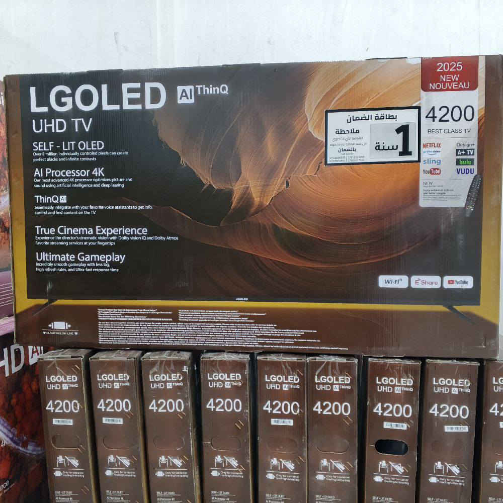 الاسم: شاشة 42 LGOLED ذكية
الوصف: مميزات الشاشة 
‏
‏دقة الوضوح : 1080FlHD
‏
‏ريمونت التحكم : عدد 1 وقابل للزياده 
‏
‏تحدث الشاشة :60HZ
‏
‏الاطار : سوبر سلم بدون اطارات
‏
‏نظام التشغيل : Android 15
‏
‏لون الجهاز : اسود 
‏
‏قياسات الشاشة 42انج
‏90cm × 51cm
‏
‏
السعر ب220 الف والتوصيل 5 الاف لجميع محافظات العراق🫶😍


**إذا كنت صاحب هذا الإعلان وتريد حذفه لأي سبب، رجاءا أرسل رسالة إلى الدعم الفني**
