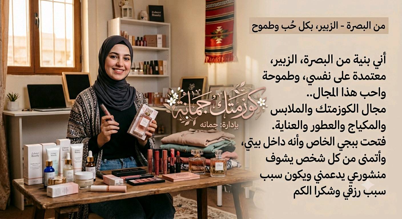 انضمي لعائلة كوزمتك جومانة وكوني أول من يعرف عن عروضنا الحصرية وجديدنا في عالم العناية والمكياج والملابس والاعطور والاكسسوارات