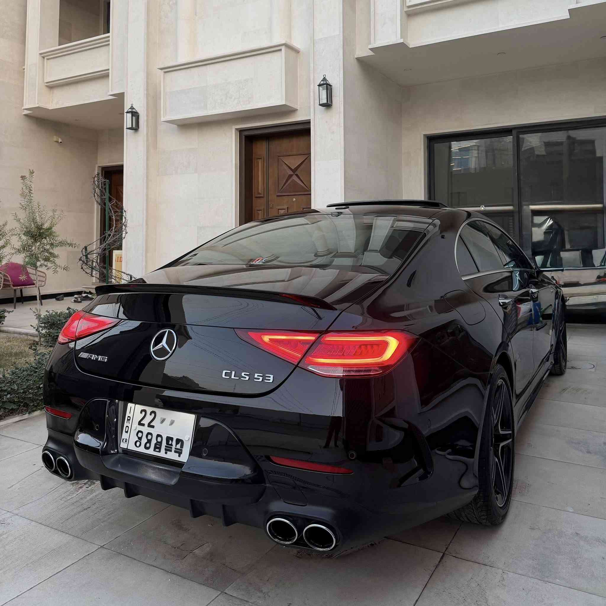 السلام عليكم

 للبيع 

‏MERCEDES CLS 53 AMG 4MATIC+ (2021)

محرك 6 سلندر 3.0 AMG
توين توربو + EQ Boost
كير AMG Speedshift نمر 9 

نظام +4MATIC ذكي جداً يختلف حسب وضعية القيادة ويوزع الدفع حسب الطرق والحاجة
 لزيادة ثباتية السيارة 

لون أسود 
رقم أربيل بأسمي تحويل مباشر

ماشية 14 ألف 

مواصفات السيارة طلب خاص⬇️

أبواب شفط
جكات تصعد وتنزل مع تحكم بوضعية الراحة
مقاعد مساج وداينمك متحركة مع الانعطاف
نوع الجلد المستخدم في مقاعد السيارة من جلود النابا الطبيعية فخم جداً مع تطريز الكنتارا مختمة AMG
بردة خلفية كهرباء
الشاشة والنظام الجديد لمس
ماوس الجديد
لايتات  Multibeam ذكية جداً ترحيب عند التشغيل و دوارة مع الستيرن
مقاعد أمامية كهرباء خزن تدفئة تبريد 
ستيرن AMG رجاج عند عبور الخطوط كهرباء وتدفئة
تجوة تدفئة 
ساوند سيستم برومستر
منافذ شحن Type-c
دواخل خشب طبيعي 
صندوق كهرباء
تكم كنتارا 
اوتو بارك 
اوتو هولد
كامرات 360 درجة
رادارات 360 درجة
تحديد مسار
مانع تصادم 
قيادة ذاتية 
نقطة عمياء
إضاءة محيطية 64 لون
دوسات ترحيب AMG لد
فتحة سقف سلايد
شاحن لاسلكي
حزام امان كهرباء 
صوت اكزوز AMG طرب + بوب كورن
كاليبرات AMG
5 وضعيات قيادة
ا1-SILPPERY
ا2-COMFORT
ا3-INDIVIDUAL
ا4-SPORT 
ا5-+SPORT 
ويل AMG حجم 19 تو سايز مع اطارات امامية ميشلان 
وخلفية كونتيننتال
4 ثيمات متغيرة لعداد السيارة 
ا1-CLASSIC
ا2-SPORT
ا3-SUPERSPORT
ا4-UNDERSTATED
سرعة 300KM

حالة السيارة بدون ضرر بدون صبغ
سرقة جاملغات أمامية فقط 
ومرجعات شركة وكالة نفس اللون بدون صبغ
بدون دواخل بدون ايرابك
شواصي لغود مكفولة من الشخط 

محرك كير اكسل كاردن كهربائيات حدادية كفالة عامة   
من الخلل والفتح والتبديل 
سيارة جديدة وبدون نقص 0مسج

مكان السيارة بغداد
للأستفسار *********** 📞
