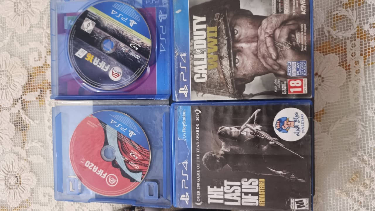 بلي 4 فات اونلاين كامل ملحقات ممفتوح ابد نظيف جدا
محدث ويا 3 جوستك ثنين منهن يرادلهن بس تنظيف شويه تشكل وويا 4 اللعاب السعر 175 وبي مجال 

***********
