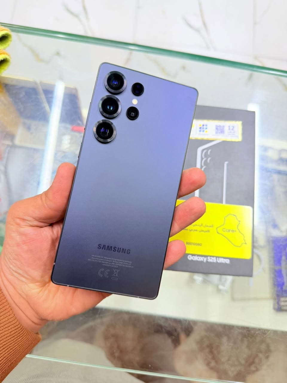 سامسونج اس 25 الترا ابو ضمان كارت شاشة ذاكرة 256 مستخدم يوم واااحد فقط
مفتوح فقط من الكارتون نظافته ١٠٠/١٠٠  
مع العلم سعر الجديد 1425 
((( السعر هذا جهاز جدا مناسب حلو 🔥)))
وشعندك للبيع او مرواس او تشتري كلشي نستقبل راسلني عالخاص عنواني النجف 
*********** رقمي هذا للاستفسار
