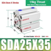 بستم نيوماتيك • SDA25X35 • قوة 19kg