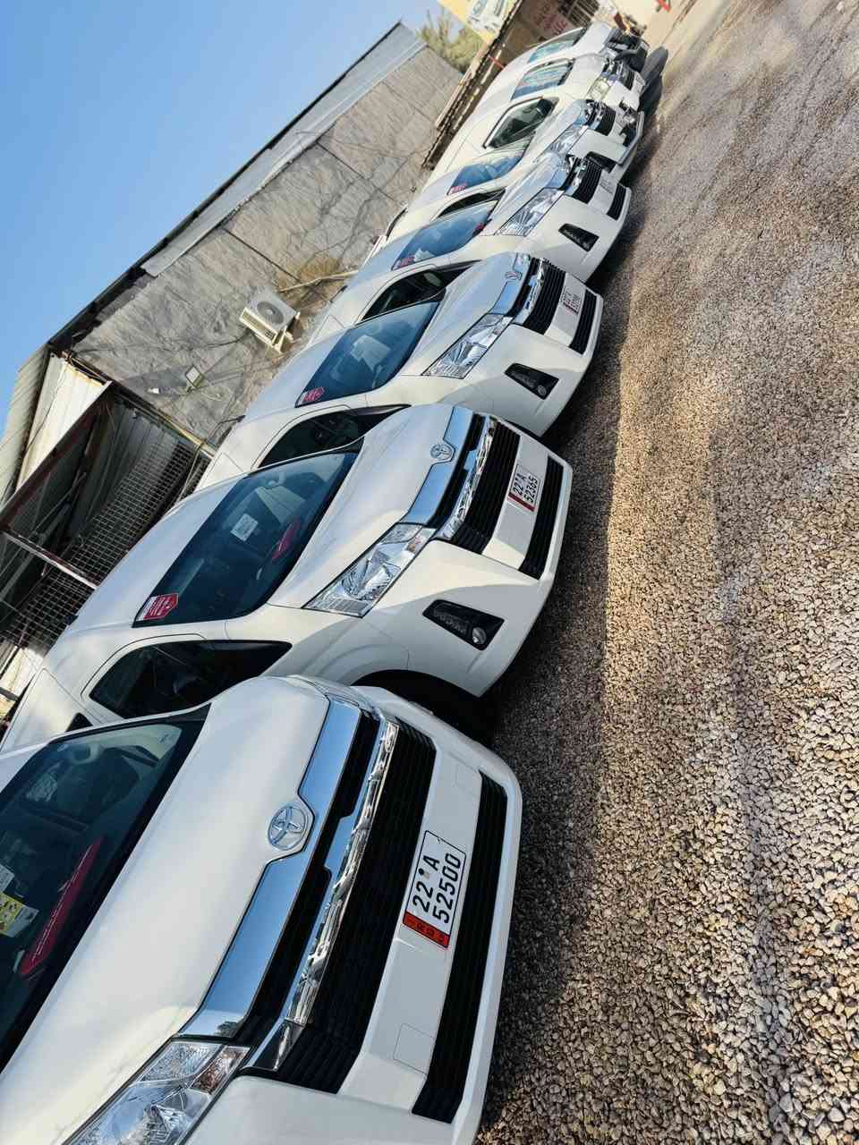 شركة مرتضى عناد محمد للسيارات
يتوفر لدينا 
تويوتا هايس 2026زيرو مرقم شمالي 
تويوتا هايس 2025
نيسان 2026 كشن سياحي محرك كبير 
مرقم شمالي
عنوان كربلاء طويريج
لاستفسار 
***********
