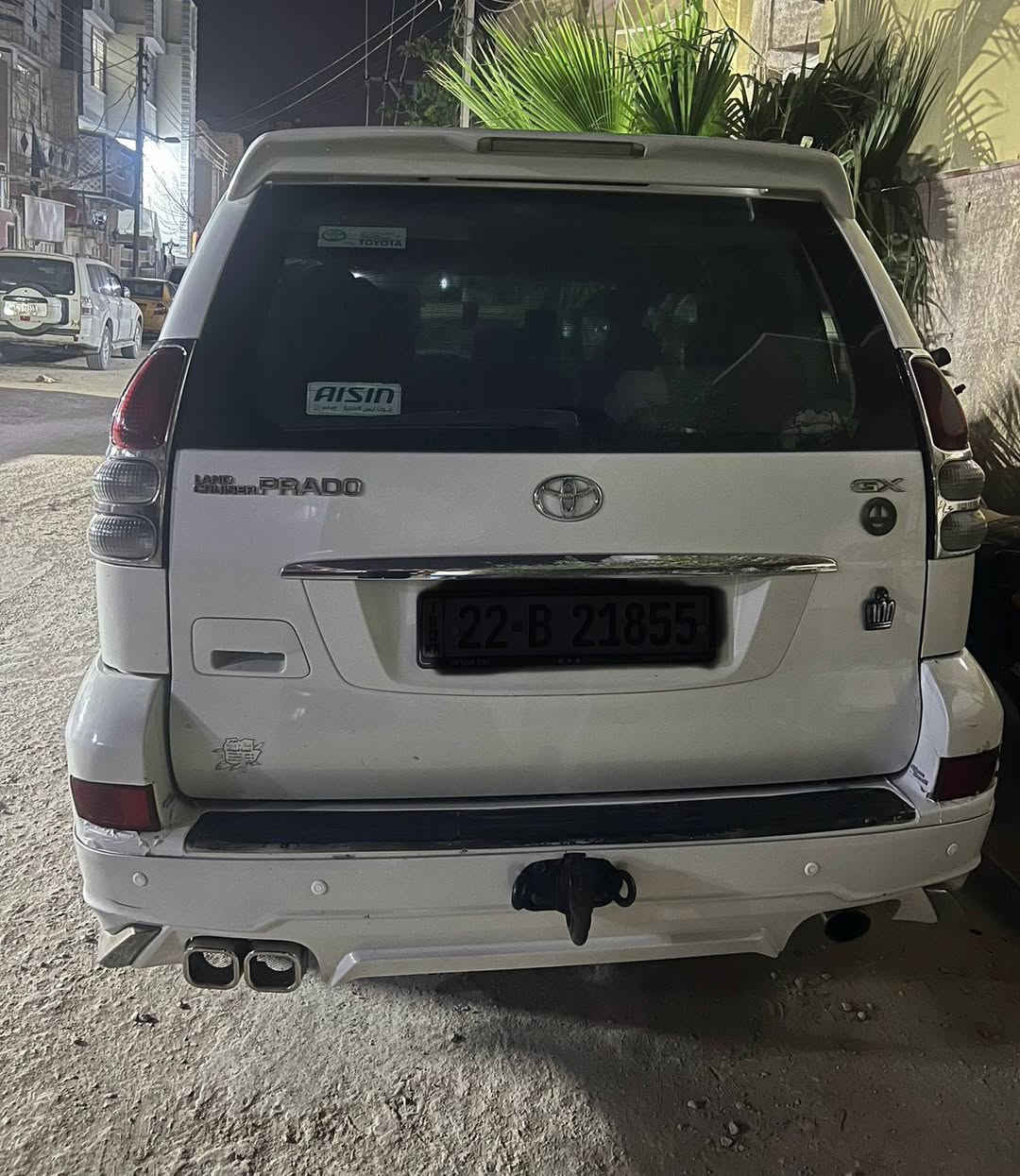 برادو 2007 كفاله عامه 3قطع تبريد مكينه 2700 اربعه بستم حداديه خير من الله منضومه غاز وبيه منضومه زنون وتخم تايرسعر. 150 وبيه مجال حك الجيه  رقم السياره اربيل انكليزي جديد وبسمي مكان السياره كربلاء استفسار على الرقم ***********
