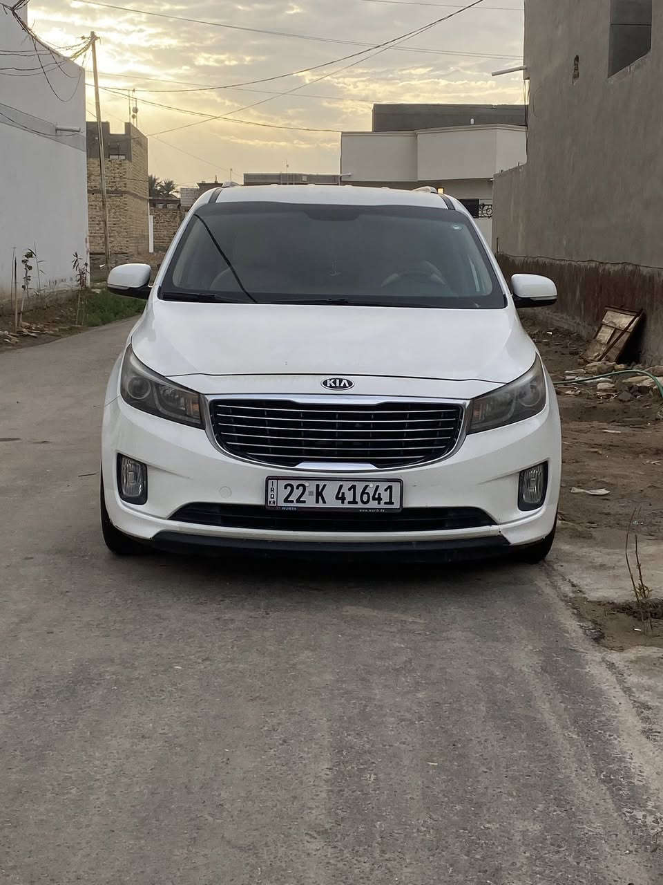 السلام عليكم 
كيا كرنفال ٢٠١٦ خليجي
ماشيه ١٤٢ km
السياره نص مواصفات 
الضرر جاملغ امام عكس السايق غبغ فقط لا معجون ولا دواخل اثر شخوط ونصبغ وباب سلايت بارد بس موضح بالسونار
المحرك السياره ٣٥٠٠-V6
السياره بسم ولد من الكوت 
الاستفسار *********** 
السعر راسلني ع واتساب وتدلل 
🧿
