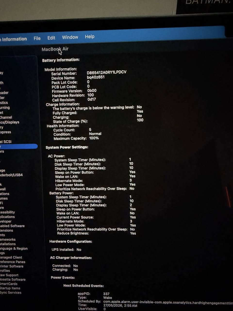 MacBook Air m5 + logic mouse generation 2
Ram 15gb
Hard 512gb
Battery cycles 5
Logic mouse generation 2
الماك شرق اوسط وضمان عربي مشتريها من هورايزن 

السعر مليونين ونص بيها مجال كلش بسيط


**إذا كنت صاحب هذا الإعلان وتريد حذفه لأي سبب، رجاءا أرسل رسالة إلى الدعم الفني**
