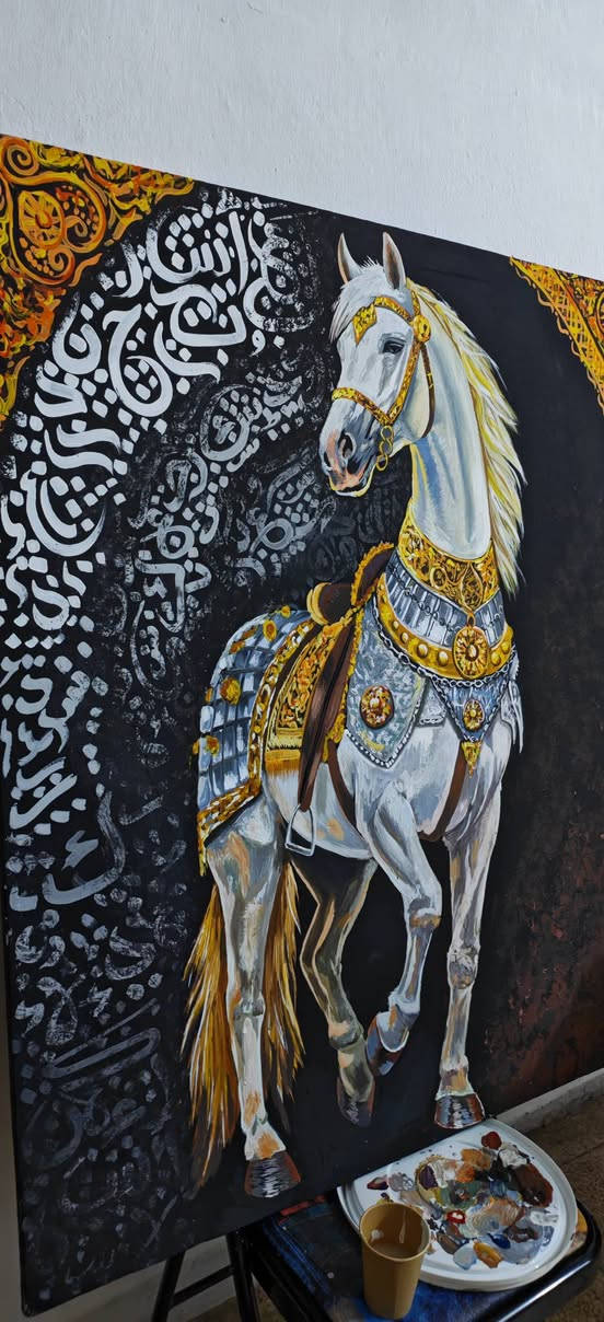 من أعمالي لوحه تجمع بين أصالة الخيل العربي  والخط العربي العريق  في لوحه واحده  الحجم 120سم الطول
100سم العرض


**إذا كنت صاحب هذا الإعلان وتريد حذفه لأي سبب، رجاءا أرسل رسالة إلى الدعم الفني**
