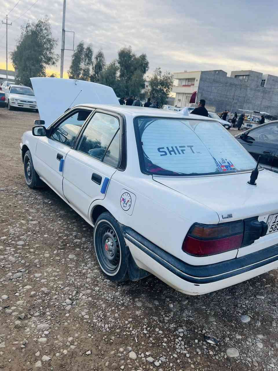 سلام عليكم كورلا شطح موديل1990يسرى بلادي كير ومكينه شرط صبغ للجماليه لاطخه ولاضربه رقم بغداد دولي تحويل ثاني يوم سنويه لل2030تدفئا تبريد شغال تخم تاير السياره جديده بعد احله من الصوره السعر 48 وبيهه مجال مكان ديالى حمرين 
***********
