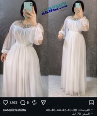 فستان عقد • قياس ٣٨ • لبست مرة