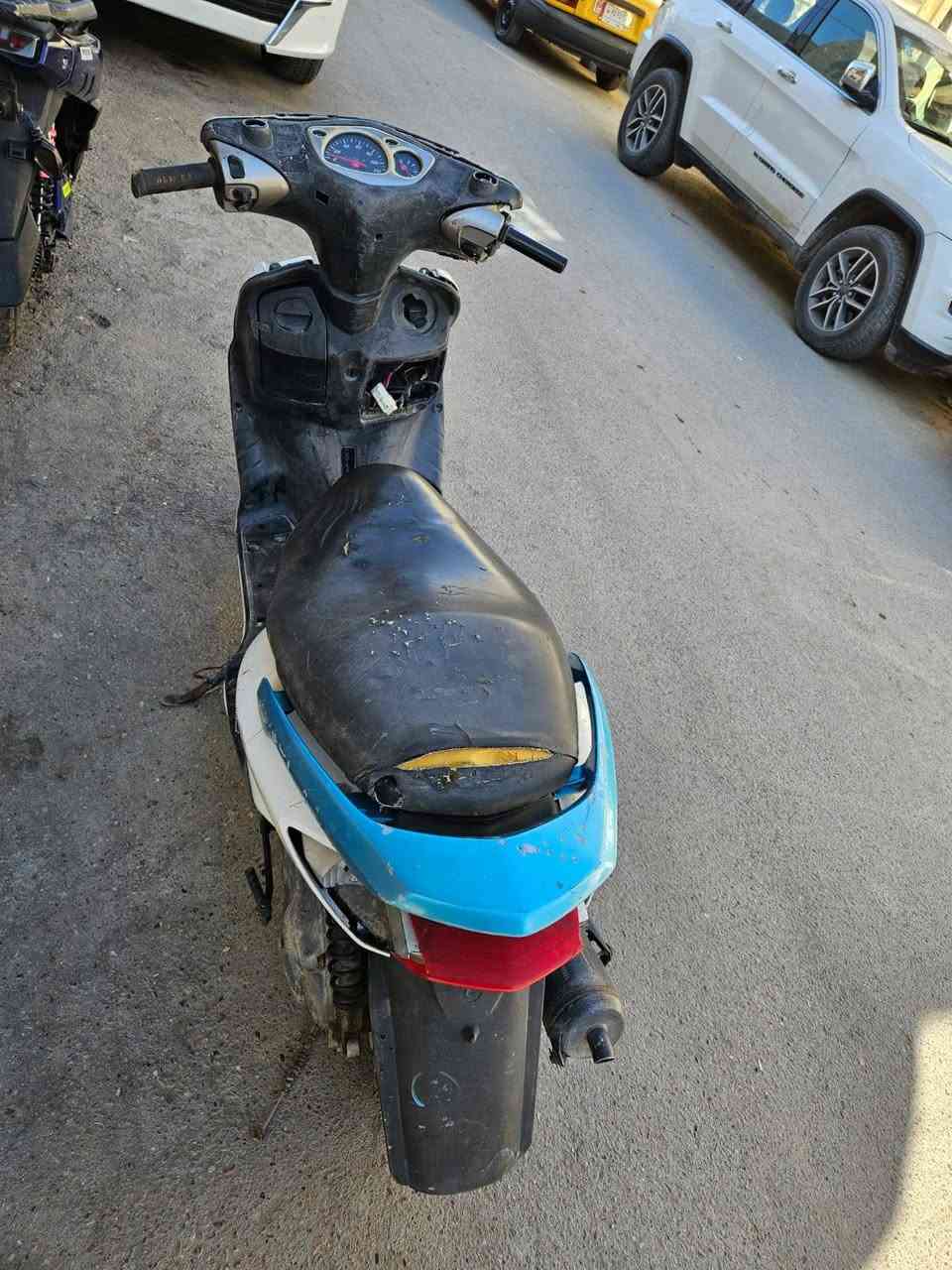 السلام عليكم سكنس ياباني 110دراجة طافية ابيع كوم حديد السعر 100مكان الدراجة الوشاش ***********
